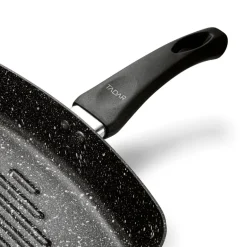 TADAR PATELNIA NON-STICK GRILLOWA MARMARA BLACK 26CM BEZ INDUKCJI