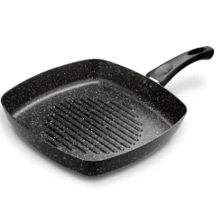 TADAR PATELNIA NON-STICK GRILLOWA MARMARA BLACK 26CM BEZ INDUKCJI
