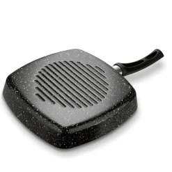 TADAR PATELNIA NON-STICK GRILLOWA MARMARA BLACK 26CM BEZ INDUKCJI