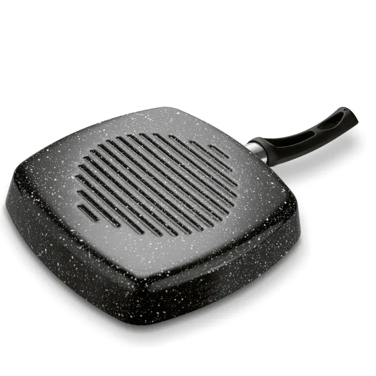 TADAR PATELNIA NON-STICK GRILLOWA MARMARA BLACK 26CM BEZ INDUKCJI