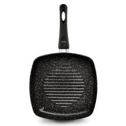 TADAR PATELNIA NON-STICK GRILLOWA MARMARA BLACK 26CM BEZ INDUKCJI