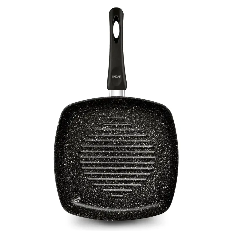 TADAR PATELNIA NON-STICK GRILLOWA MARMARA BLACK 26CM BEZ INDUKCJI
