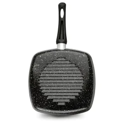 TADAR PATELNIA NON-STICK GRILLOWA MARMARA BLACK 26CM BEZ INDUKCJI