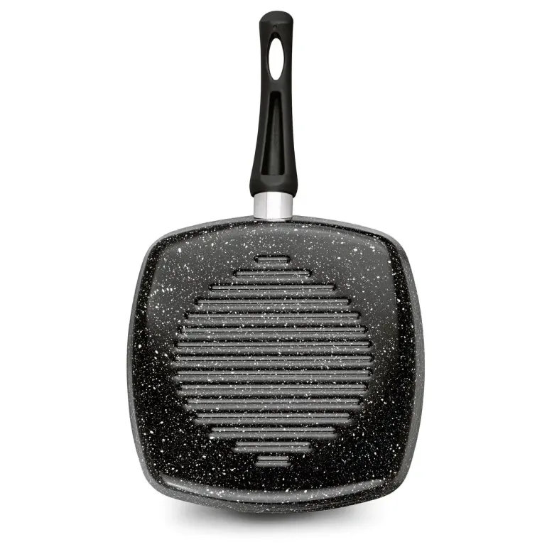 TADAR PATELNIA NON-STICK GRILLOWA MARMARA BLACK 26CM BEZ INDUKCJI