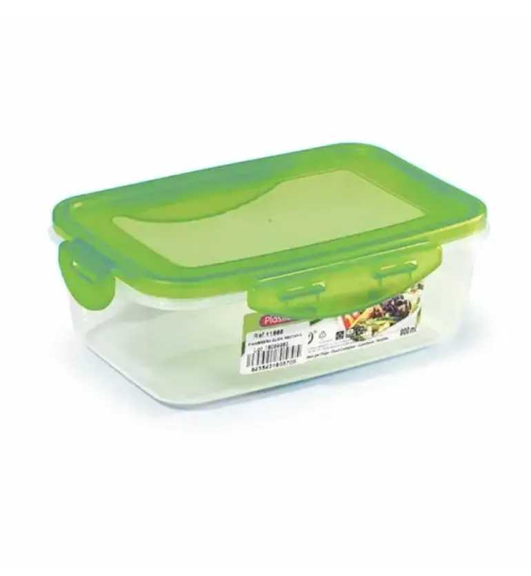 TADAR | PLASTIC FORTE POJEMNIK PLASTIKOWY PROSTOKĄTNY 800 ML 18,5x13x6 CM MIX KOLORÓW