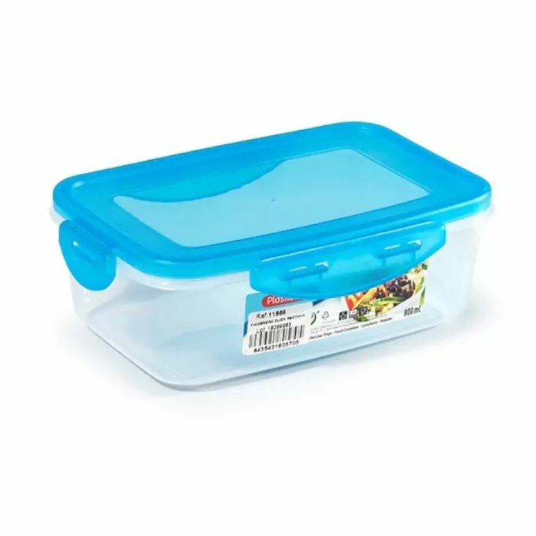 TADAR | PLASTIC FORTE POJEMNIK PLASTIKOWY PROSTOKĄTNY 800 ML 18,5x13x6 CM MIX KOLORÓW