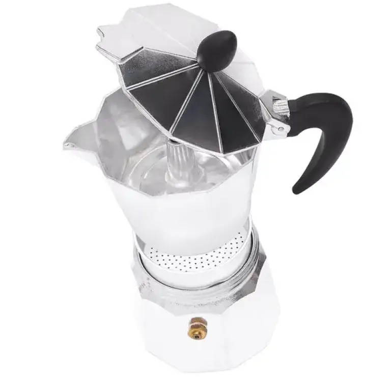 TADAR VENETTO Kawiarka aluminiowa do espresso / 3 filiżanki /180 ml / aluminium, tworzywo sztuczne