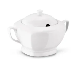 Tadar Waza porcelanowa do zupy 2,5 l / biała