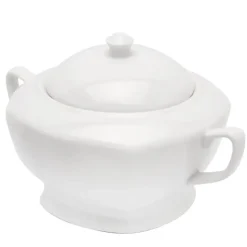 Tadar Waza porcelanowa do zupy 2,5 l / biała