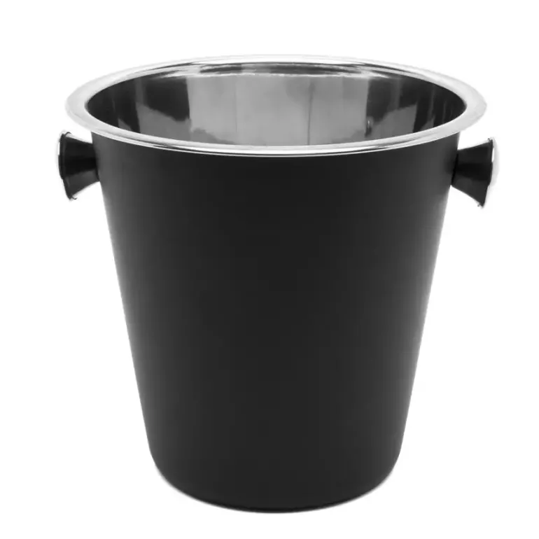 TADAR Wiaderko do szampana 4 L czarne / stal nierdzewna