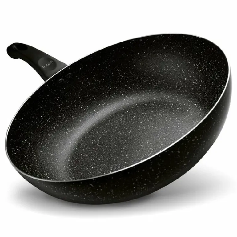TADAR | WOK NON-STICK MARMARA BLACK 30X8.5CM INDUKCJA
