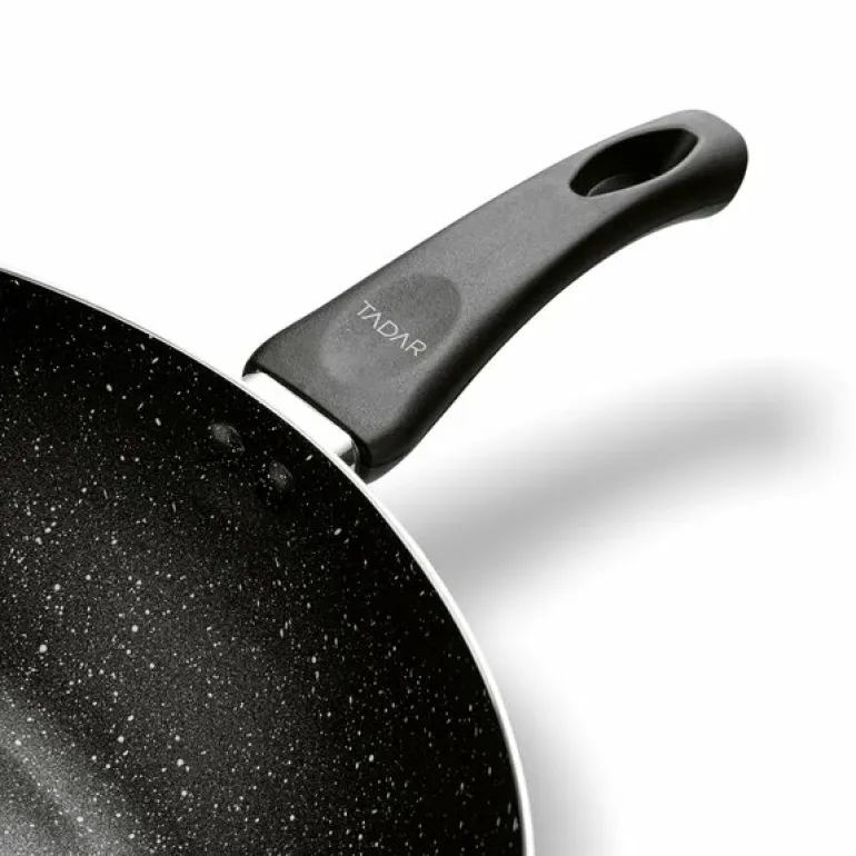 TADAR | WOK NON-STICK MARMARA BLACK 30X8.5CM INDUKCJA