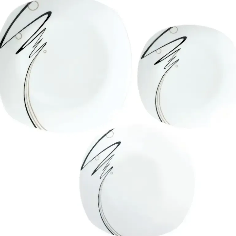 TADAR WSTĘGA Serwis obiadowy 54 elementy dla 18 osób / porcelana