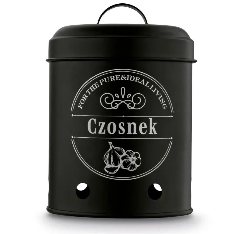 TADAR Zestaw trzech kuchennych pojemników do przechowywania / ziemniaki, cebula, czosnek