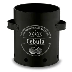 TADAR Zestaw trzech kuchennych pojemników do przechowywania / ziemniaki, cebula, czosnek