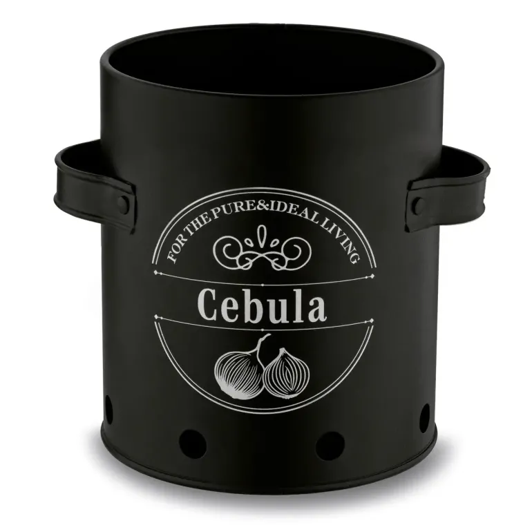 TADAR Zestaw trzech kuchennych pojemników do przechowywania / ziemniaki, cebula, czosnek