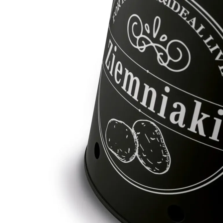TADAR Zestaw trzech kuchennych pojemników do przechowywania / ziemniaki, cebula, czosnek