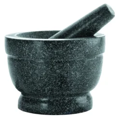 TG HOME Moździerz granitowy z tłuczkiem 16x12 cm