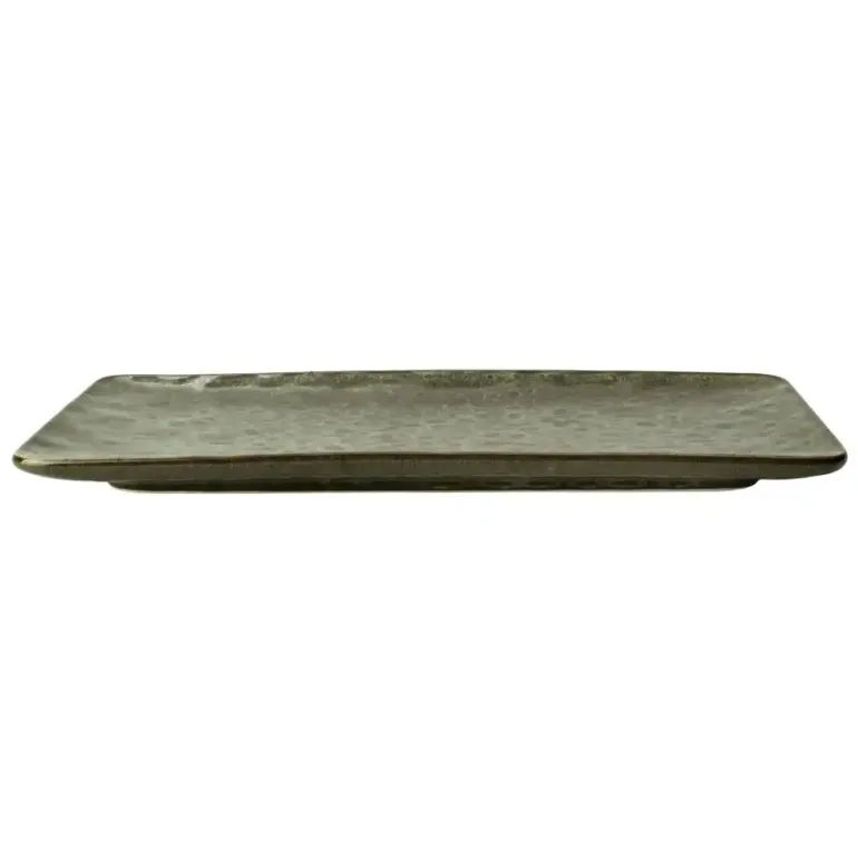 VERLO ALGA Półmis, talerz płaski prostokątny 25x13 cm, ciemnozielony