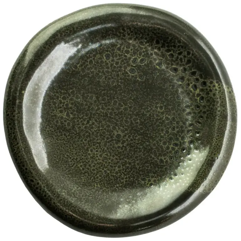 VERLO ALGA Talerz płaski płytki 24 cm, ciemnozielony