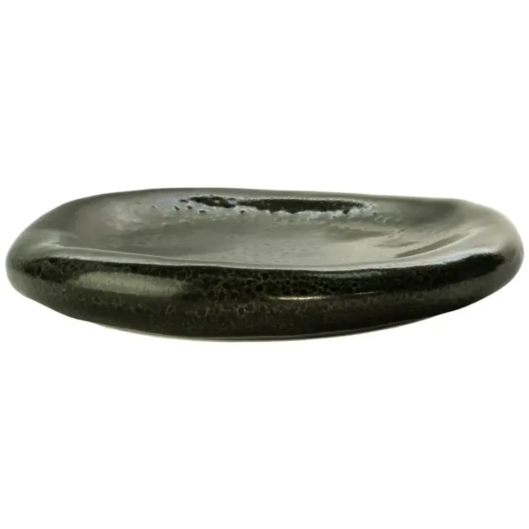 VERLO ALGA Talerz płaski płytki 24 cm, ciemnozielony