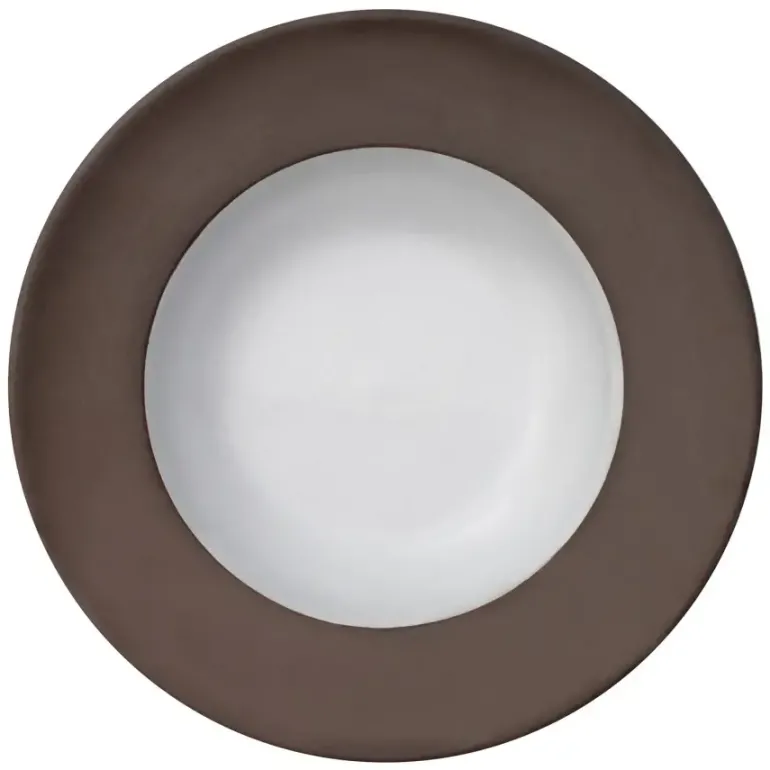 VERLO CHOCO Talerz głęboki 300 ml, 20 cm brązowo-biały