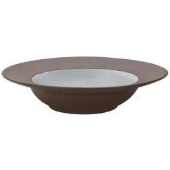VERLO CHOCO Talerz głęboki 300 ml, 20 cm brązowo-biały