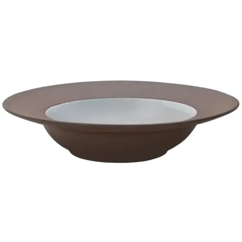 VERLO CHOCO Talerz głęboki 300 ml, 20 cm brązowo-biały
