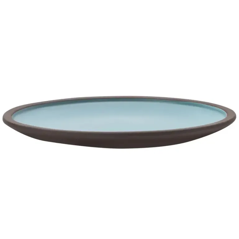 VERLO CHOCO Talerz płaski obiadowy 26 cm, brązowo-niebieski