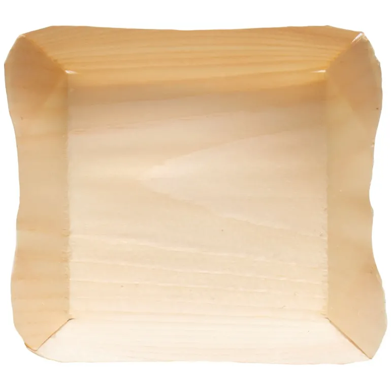 VERLO FingerFood Naczynie bambusowe do serwowania 10 x 10 cm / 50 szt.