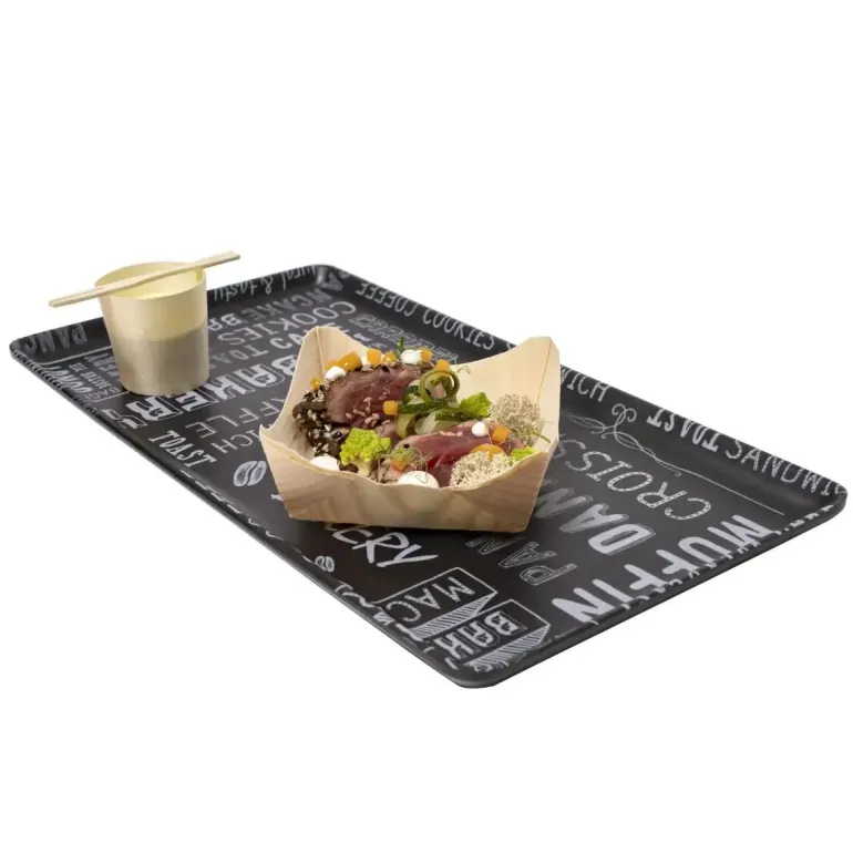 VERLO FingerFood Naczynie bambusowe do serwowania 10 x 10 cm / 50 szt.