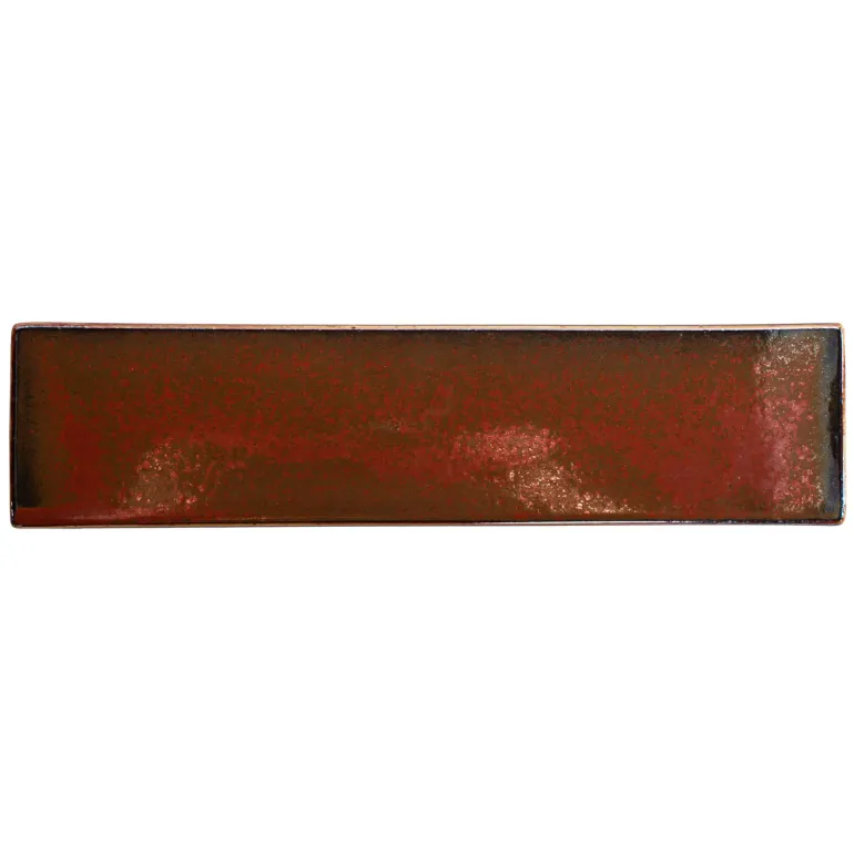 VERLO FLAME Półmis panel 30,5x7,5 cm prostokątny, ceglasty
