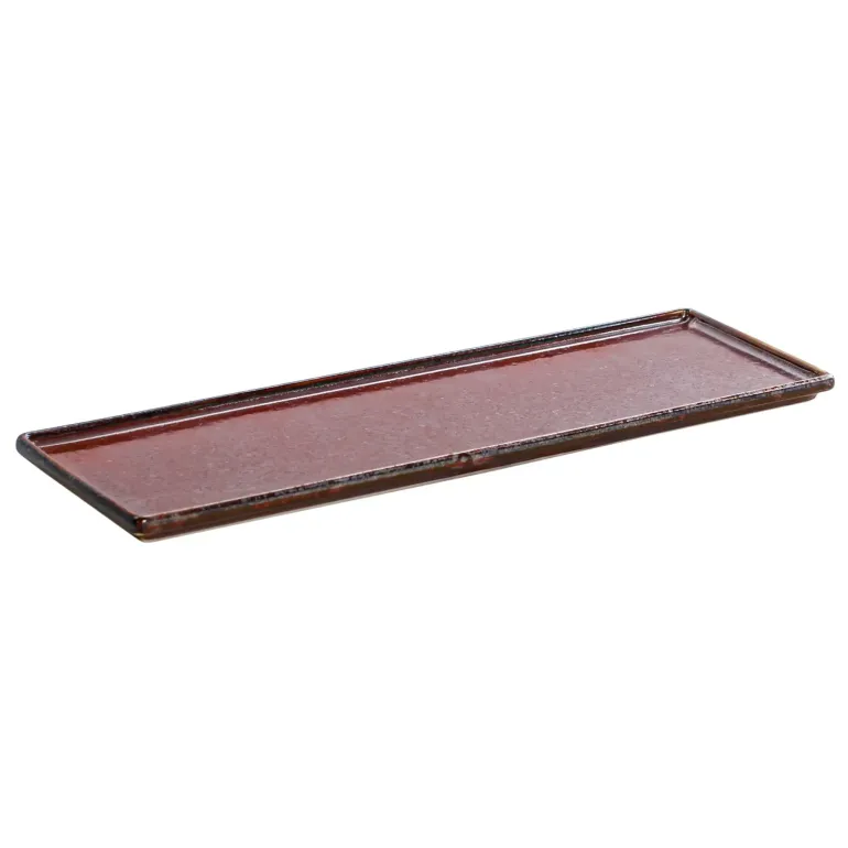 VERLO FLAME Półmis 34x11 cm prostokątny, ceglasty