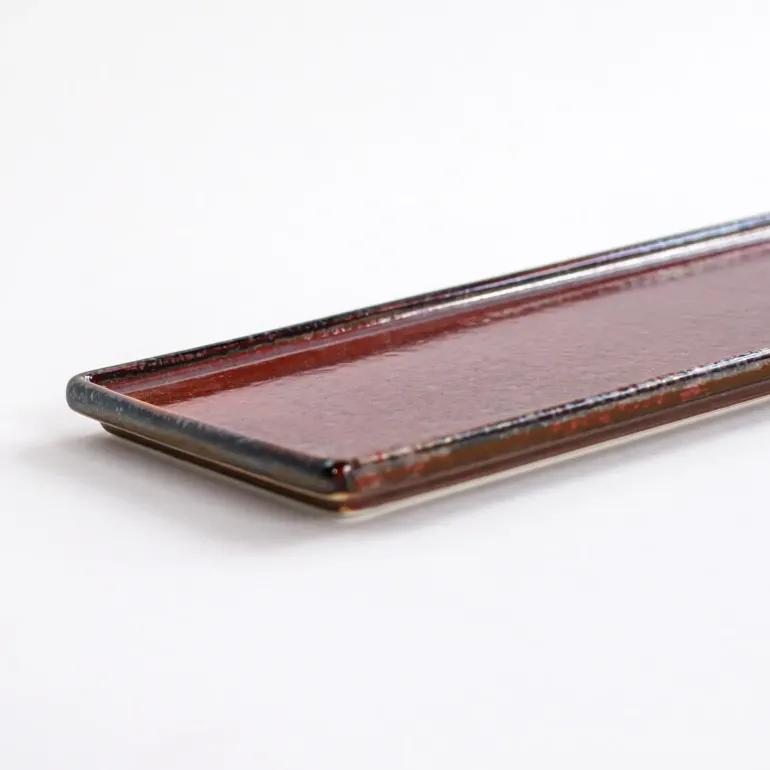 VERLO FLAME Półmis 34x11 cm prostokątny, ceglasty