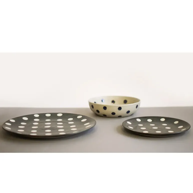 VERLO GROCHY Talerz płaski 29 cm, granatowy