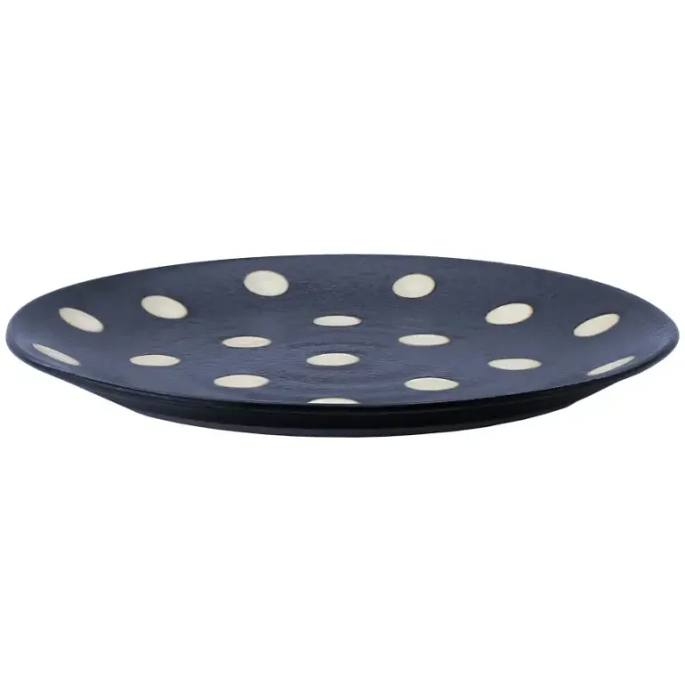 VERLO GROCHY Talerz płaski deserowy 21 cm, granatowy