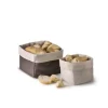 VERLO Koszyk / torba na pieczywo 12,5 x 12,5 cm / brązowa
