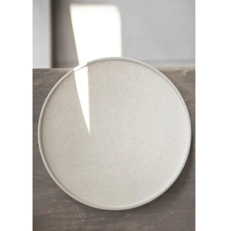VERLO LESS Talerz płaski deserowy 21 cm, beżowy