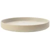 VERLO LESS Talerz płaski deserowy 22 cm z rantem, beżowy