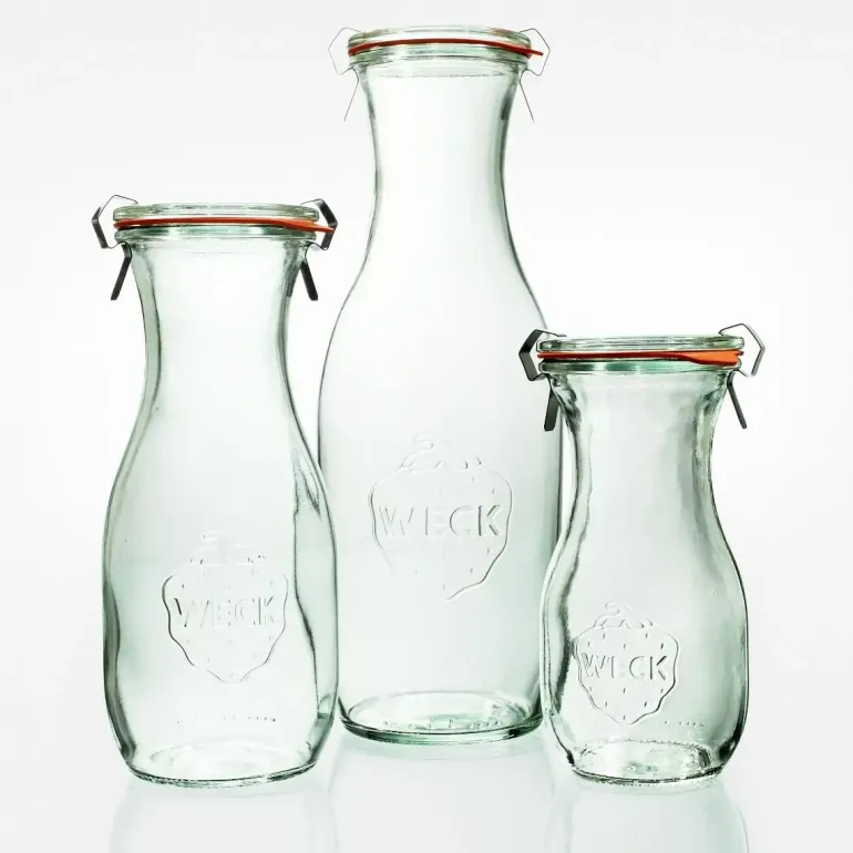 WECK Komplet 6 butelek bez pokrywki 530 ml