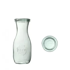 WECK Komplet 6 butelek z uszczelką i 2 zapinkami 530 ml