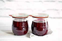 WECK TULIP Komplet 12 słoików na przetwory na przetwory z pokrywką, uszczelką i 2 zapinkami 220 ml