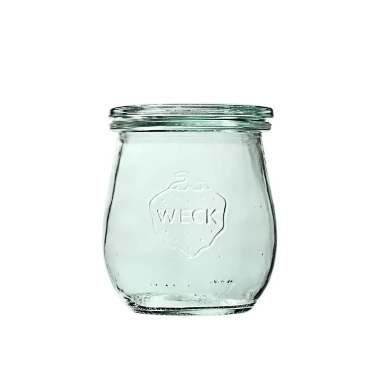 WECK TULIP Komplet 12 słoików na przetwory na przetwory z pokrywką, uszczelką i 2 zapinkami 220 ml