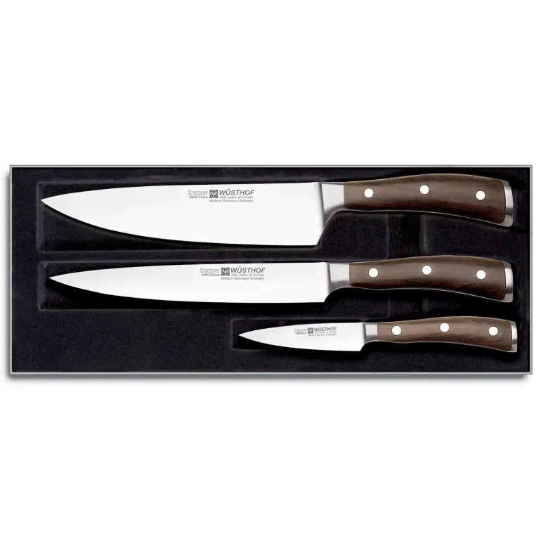 WÜSTHOF IKON Komplet 3 noży w pudełku / stal kuta