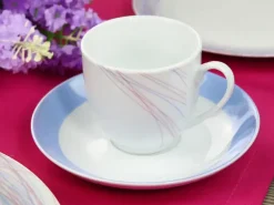 WYPRZEDAŻ! ARZBERG KATE Zestaw 5 spodków do filiżanek / porcelana