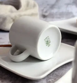 WYPRZEDAŻ! ARZBERG SANDY 6x talerz deserowy + 5x filiżanka / 11 el / porcelana