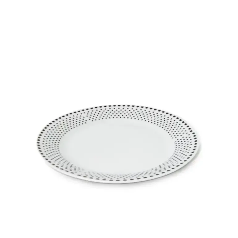 WYPRZEDAŻ! BELLA FIORE DOTS Komplet 9 talerzy dla 3 osób / porcelana