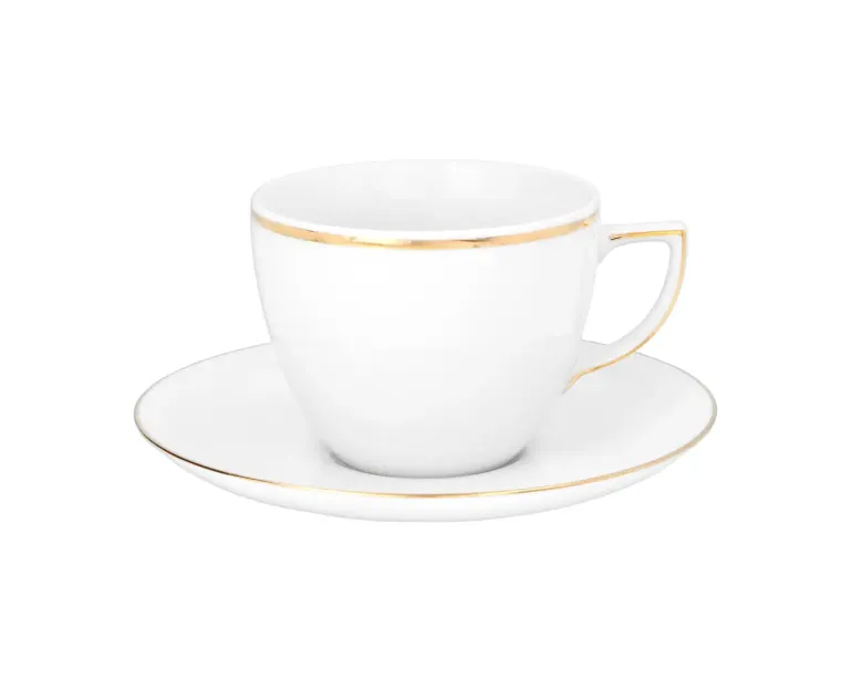 WYPRZEDAŻ! CHODZIEŻ CITY B326 ZŁOTE Spodek pod filiżankę 3 szt. / porcelana