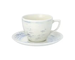 WYPRZEDAŻ! CHODZIEŻ CITY CT22 BORÓWKOWY KREM Serwis kawowy 12 el / 6 osób / porcelana