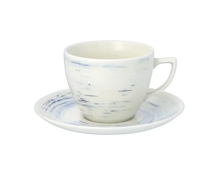 WYPRZEDAŻ! CHODZIEŻ CITY CT22 BORÓWKOWY KREM Serwis kawowy 24 el / 12 osób / porcelana